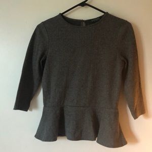 Gray Knit Top